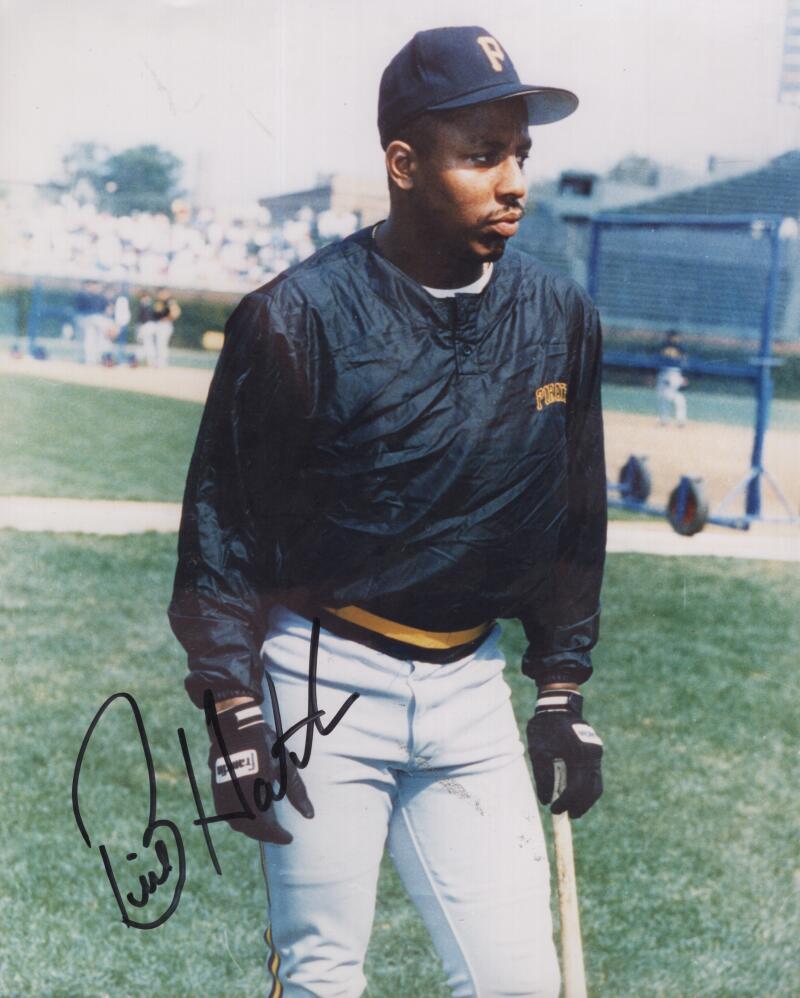 BILLY HATCHER PIRATES SIGNED AUTOGRAPHED 8X10 PHOTO W/ COA