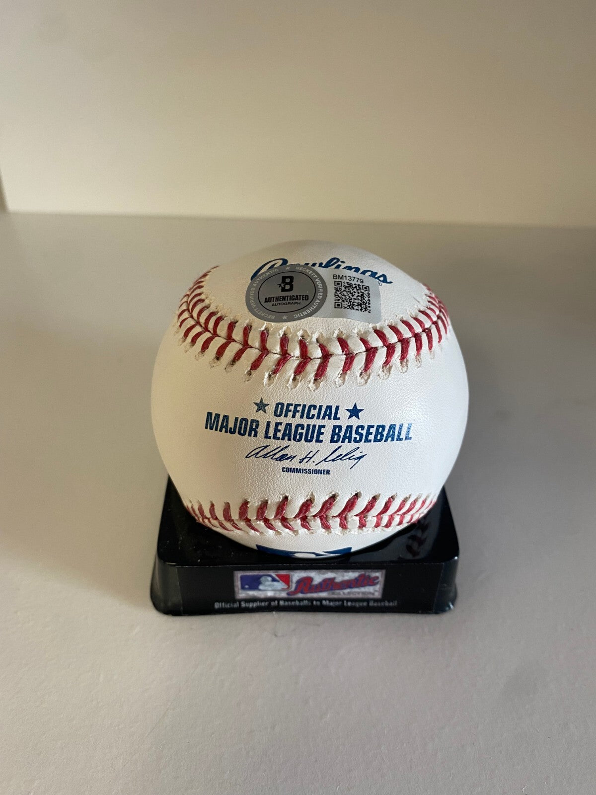 SANDY ALOMAR JR METS/ANGELS SIGNED AUTOGRAPHED M.L. BASEBALL BECKETT
