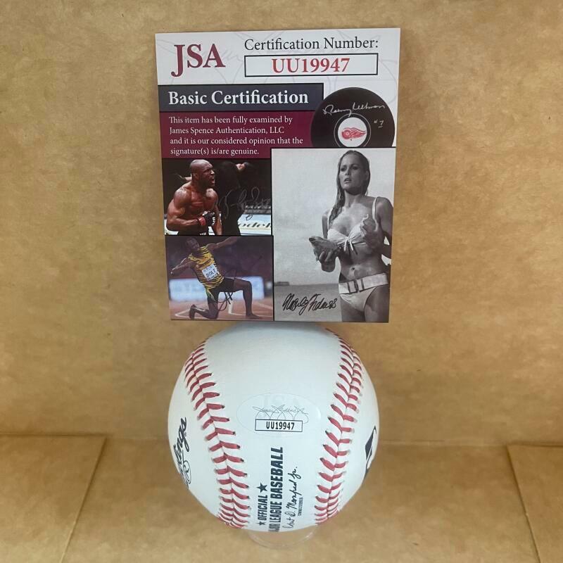 BILL DENEHY SENATORS 68 SIGNED AUTOGRAPHED M.L. BASEBALL JSA UU19947