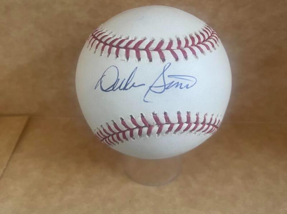 DUKE SIMS INDIANS/YANKEES SIGNED AUTO M.L. BASEBALL BAS AUTHENTICATED