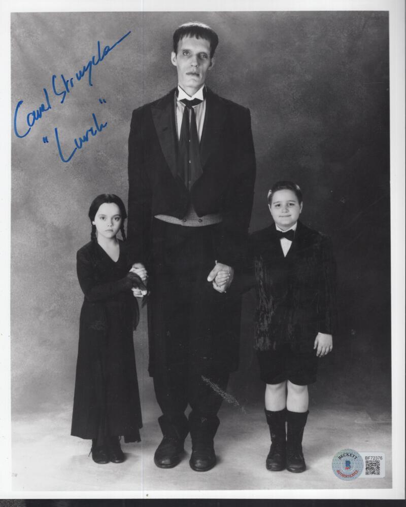 CAREL STRUYCKEN LURCH ADDAMS FAMILY SIGNED AUTOGRAPHED 8X10 PHOTO BECKETT BF723