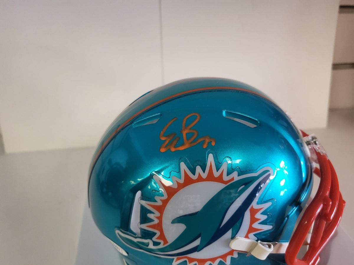 ETHAN BONNER MIAMI DOLPHINS SIGNED AUTOGRAPH SPEED RIDDELL MINI HELMET JSA COA *
