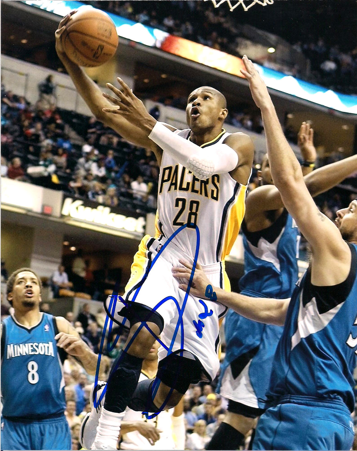 LEANDRO BARBOSA INDIANA PACERS AUTOGRAPHED SIGNED 8X10 PHOTO W/COA