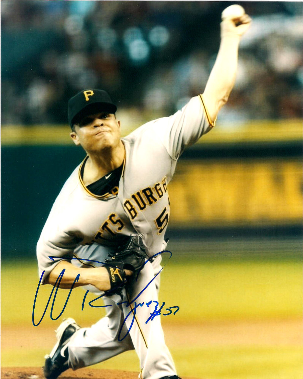WANDY RODRIGUEZ PITTSBURGH PIRATES AUTOGRAPHED SIGNED 8X10 PHOTO W/COA