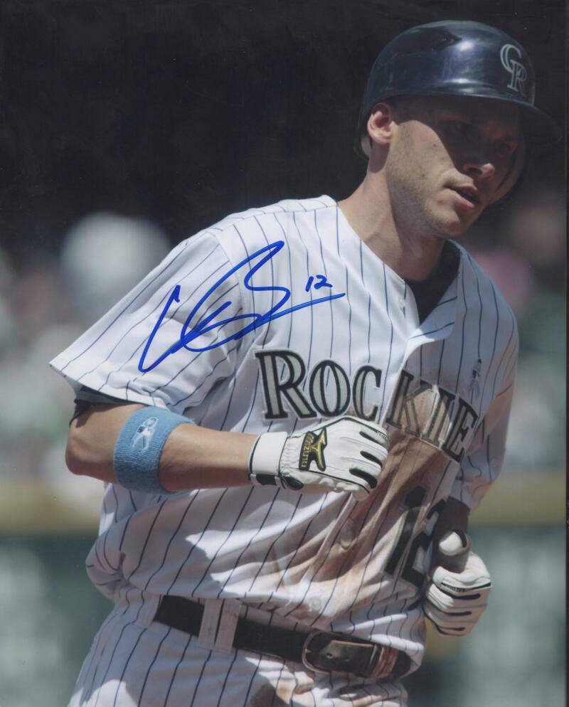 CLINT BARMES COLORADO ROCKIES SIGNED AUTOGRAPHED 8X10 PHOTO W/ COA