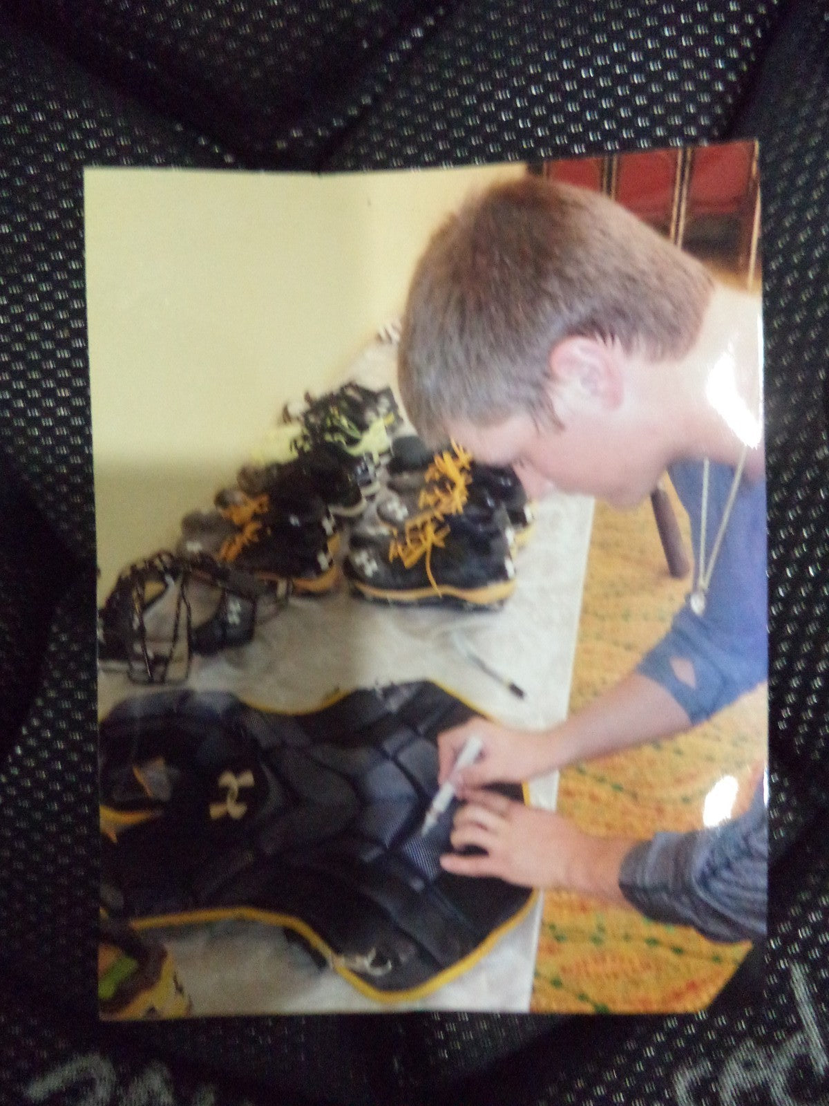 REESE MCGUIRE PIRATES SIGNED GAME USED CHEST PROTECTOR & SHIN GUARDS COA PROOF 
