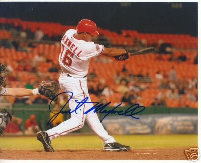 JUSTIN MAXWELL WASHINGTON NATIONALS SIGNED 8X10 PHOTO