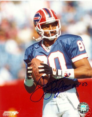 JAMES  LOFTON  BUFFALO  BILLS   SIGNED 8X10