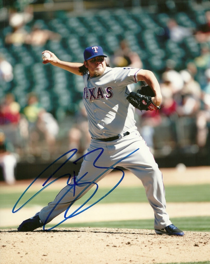 CORY BURNS TEXAS RANGERS SIGNED AUTOGRAPHED 8x10 PHOTO W/COA ACTION