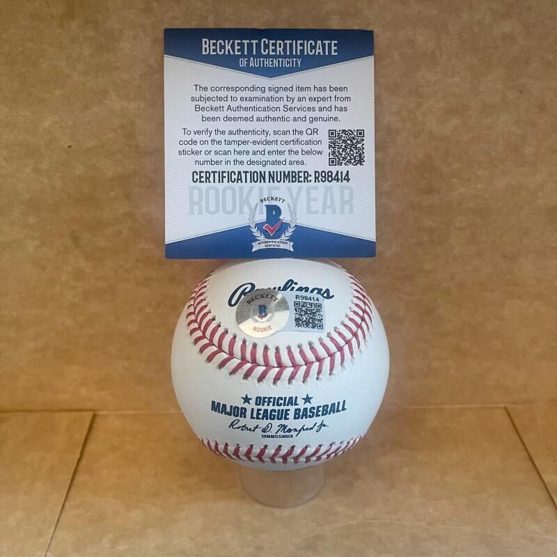 WILLIE MACIVER COLORADO ROCKIES ROOKIE YEAR SIGNED AUTO M.L. BASEBALL BAS R98414