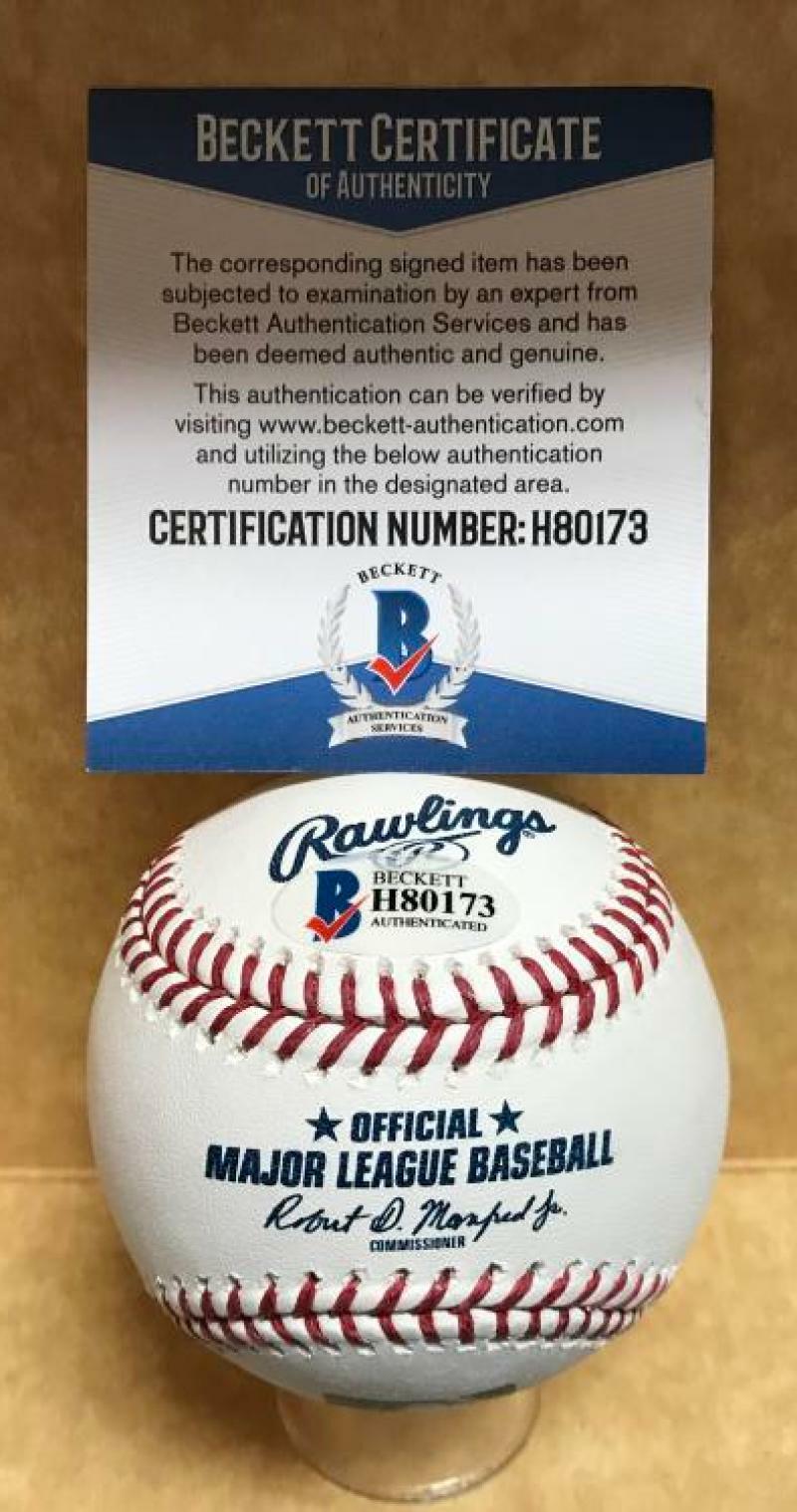 YASMANI GRANDAL CHICAGO WHITE SOX  SIGNED AUTO M.L. BASEBALL BECKETT H80173