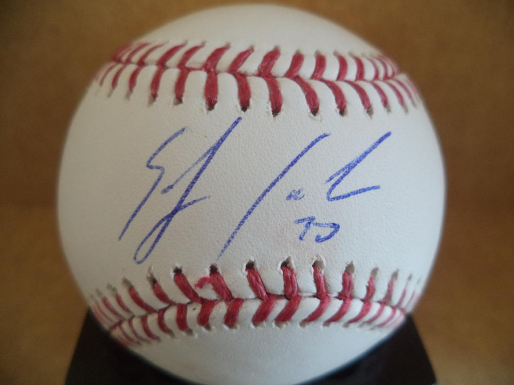 EDGAR CABRAL PHILADELPHIA PHILLIES SIGNED AUTOGRAPHED M.L. BASEBALL W/COA 