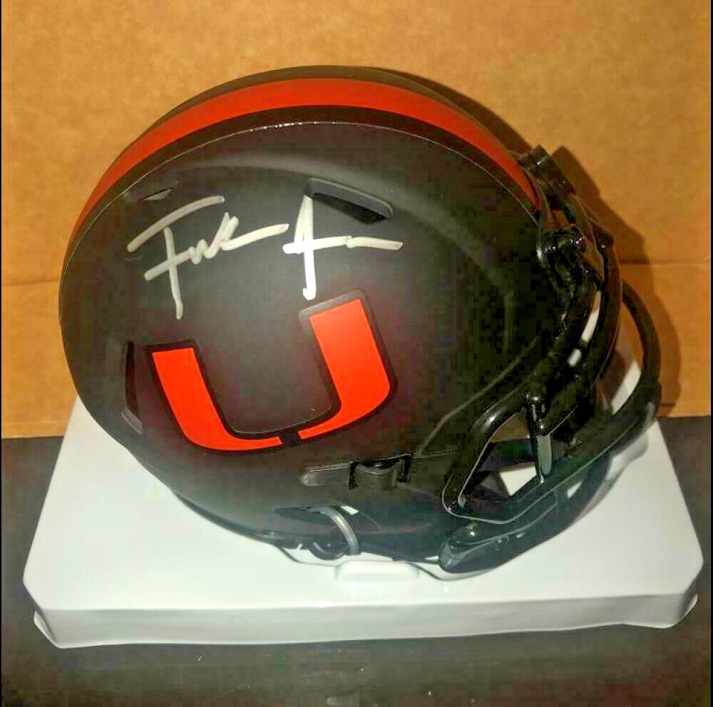 FRANK GORE MIAMI HURRICANES SIGNED ECLIPSE SPEED MINI JSA WITNESSED