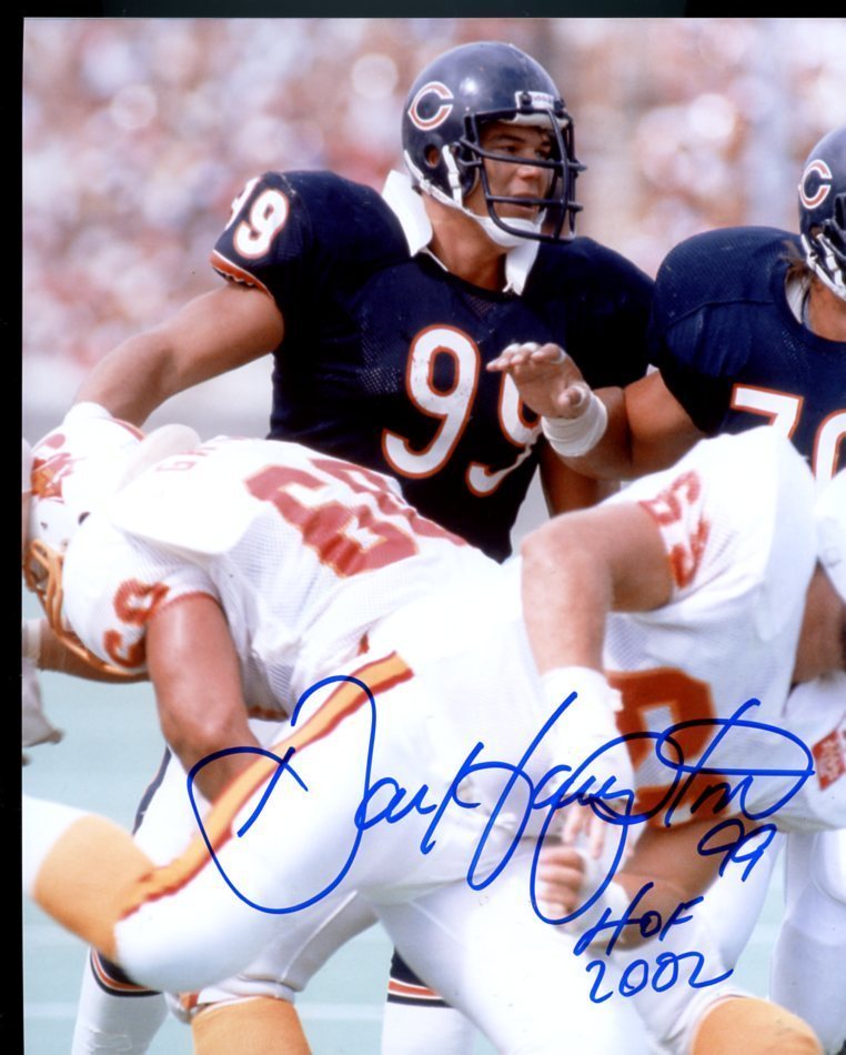 DAN HAMPTON CHICAGO BEARS HOF 2002   SIGNED AUTO 8X10