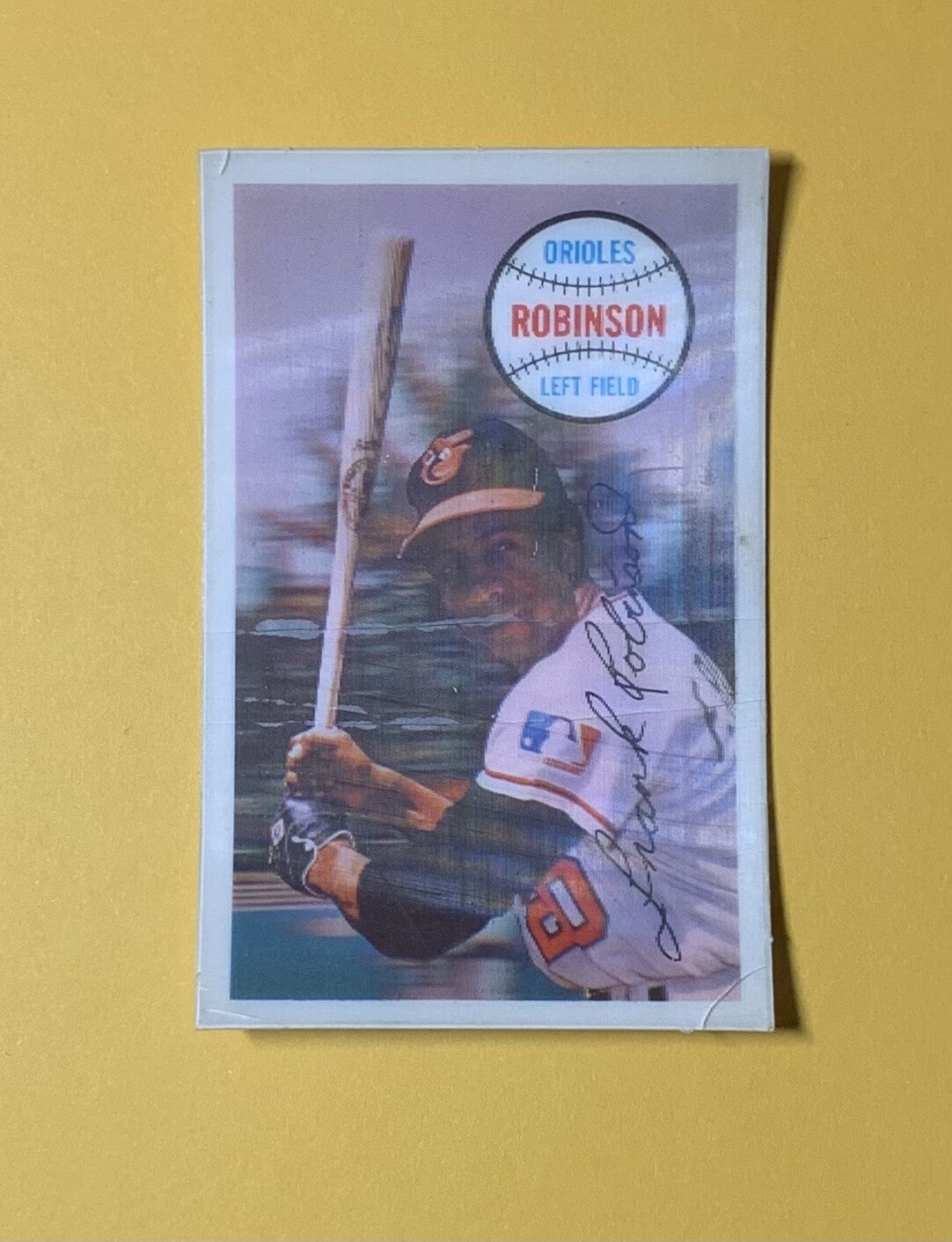 1970 KELLOGGS 3-D SUPERSTARS FRANK ROBINSON #15 ORIOLES HOF 