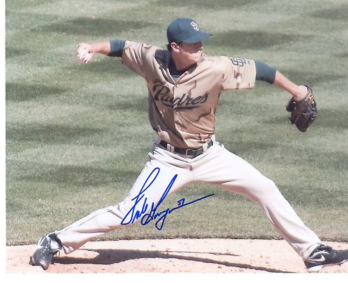 LUKE GREGERSON  SAN DIEGO  PADRES  SIGNED 8X10  PHOTO
