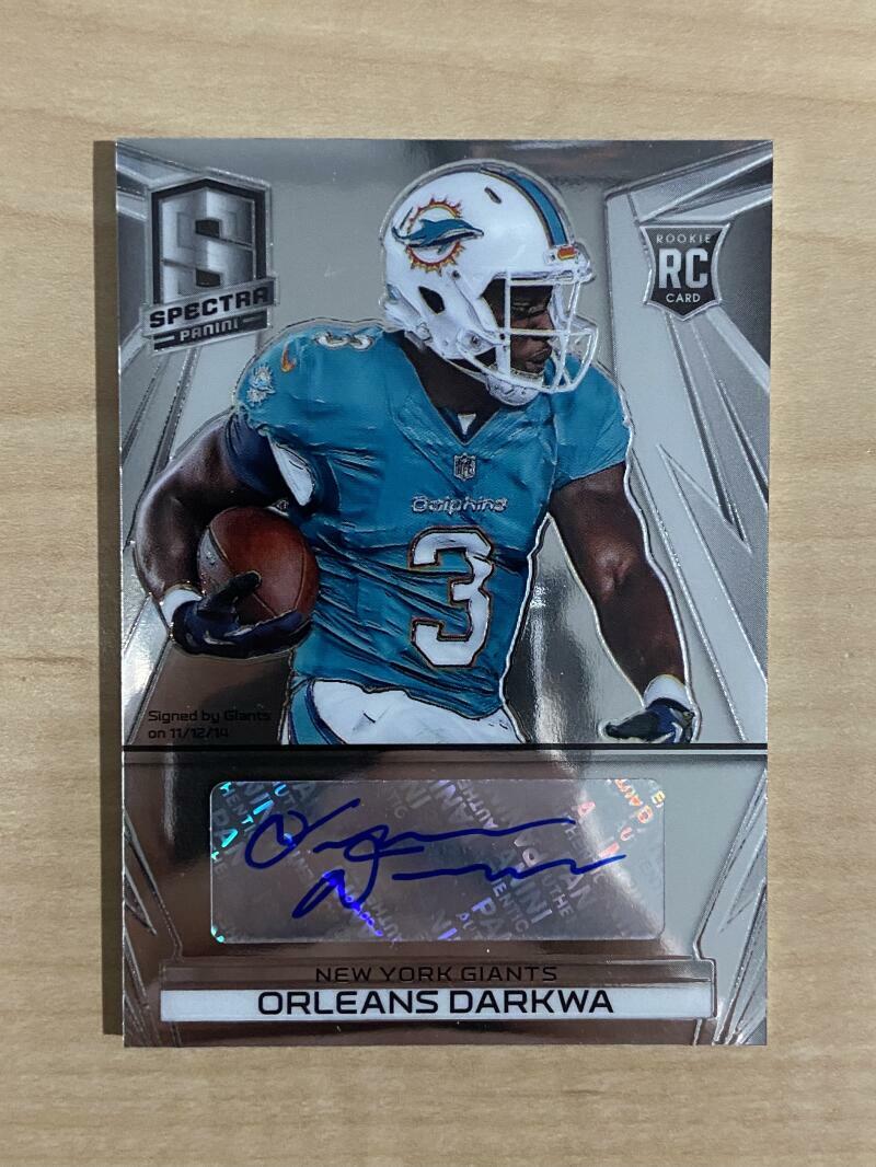 2014 PANINI SPECTRA ORLEANS DARKWA DOLPHINS AUTO ROOKIE /149