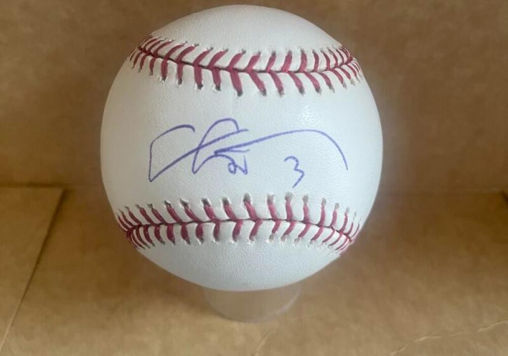 ERIC CHAVEZ YANKEES/A'S SIGNED AUTOGRAPHED M.L. BASEBALL BECKETT AUTH 
