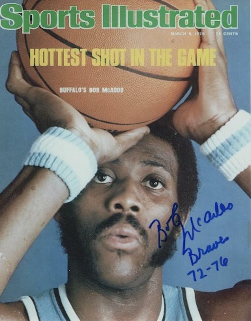BOB MCADOO BUFFALO BRAVES 72-76 SI HOF 2000 SIGNED AUTOGRAPHED 8X10 W/ COA