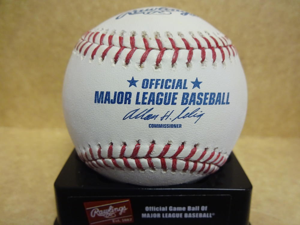 WESLEY WRIGHT ORIOLES/CUBS/ANGELS SIGNED M.L. BASEBALL W/COA