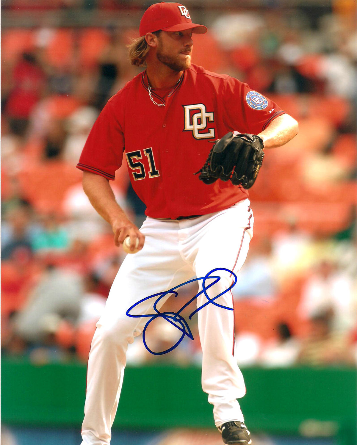 JON RAUCH WASHINGTON NATIONALS AUTOGRAPHED SIGNED 8X10 PHOTO W/COA