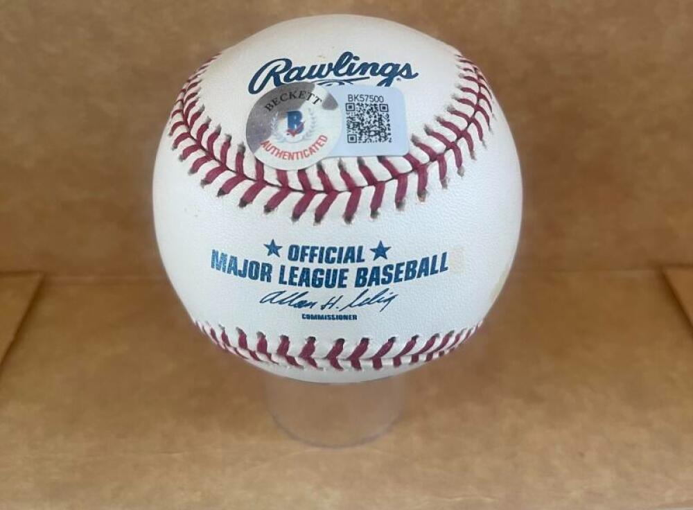 JIM RICE RED SOX SIGNED AUTOGRAPHED M.L. BASEBALL  BECKETT AUTH