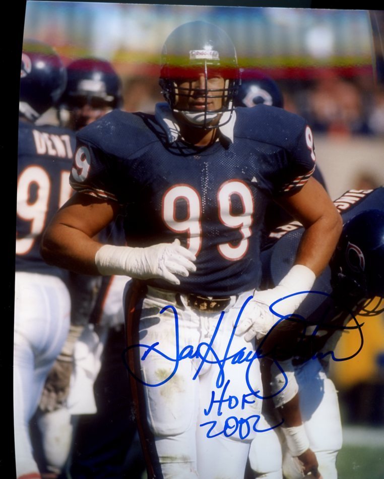 DAN HAMPTON CHICAGO BEARS HOF 2002   SIGNED AUTO 8X10