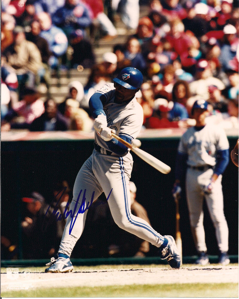 CARLOS DELGADO TORONTO BLUE JAYS SIGNED 8X10 PHOTO W/COA