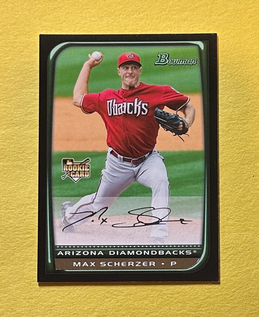 2008 BOWMAN MAX SCHERZER ROOKIE CARD #BDP33 DIAMONDBACKS