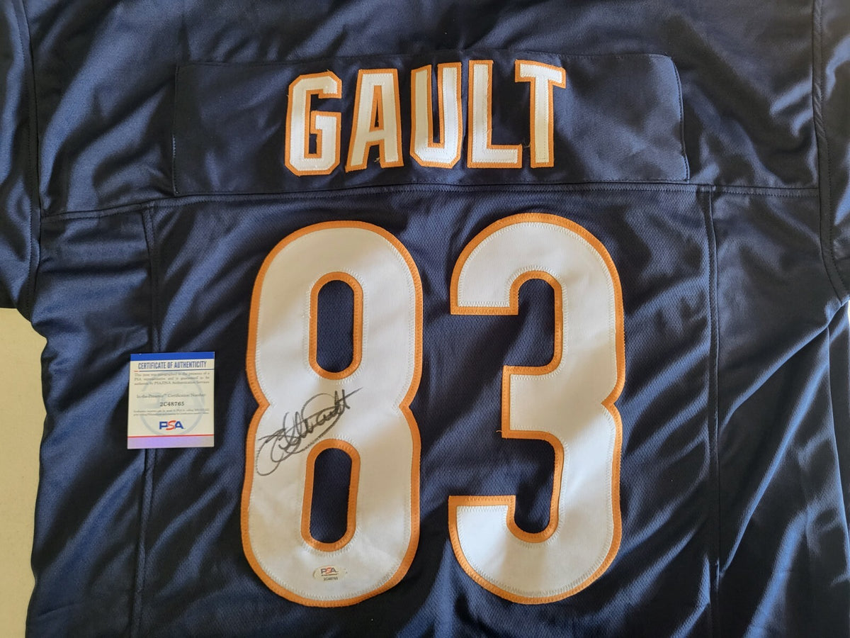 WILLIE GAULT #83 BEARS SIGNED AUTO FOOTBALL JERSEY SZ XL PSA AUTHENTICATED *