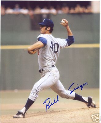 BILL SINGER LOS ANGELES DODGERS SIGNED 8X10 PHOTO W/COA