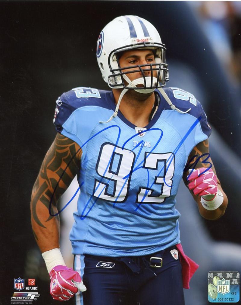 JASON BABIN TENNESSEE TITANS SIGNED AUTOGRAPHED 8X10 PHOTO W/COA 