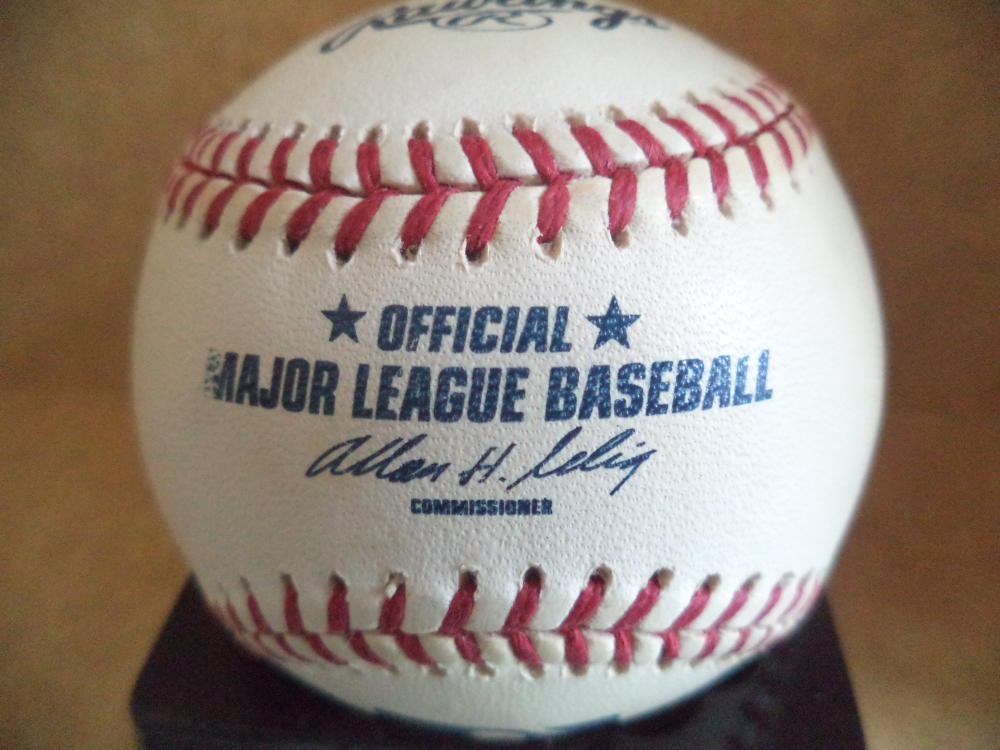 BRITT REAMES CARDINALS/PIRATES/EXPOS/A'S SIGNED AUTO M.L. BASEBALL W/COA 