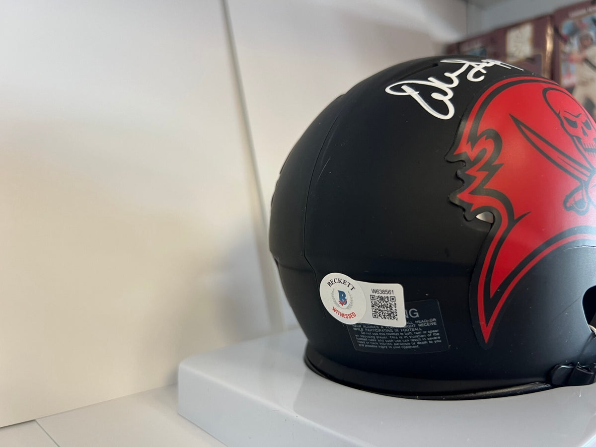 WARREN SAPP TAMPA BAY BUCCANEERS SIGNED AUTOGRAPHED ECLIPSE MINI HELMET BECKETT