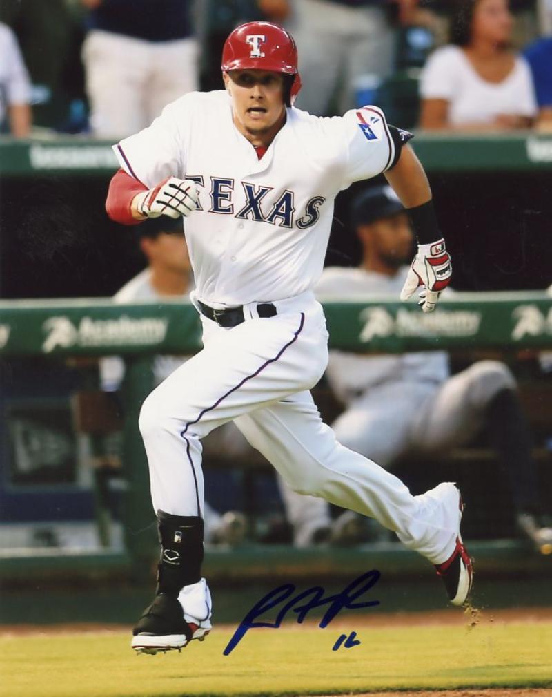 RYAN RUA TEXAS RANGERS SIGNED AUTOGRAPHED RUNNING 8X10 PHOTO W/COA