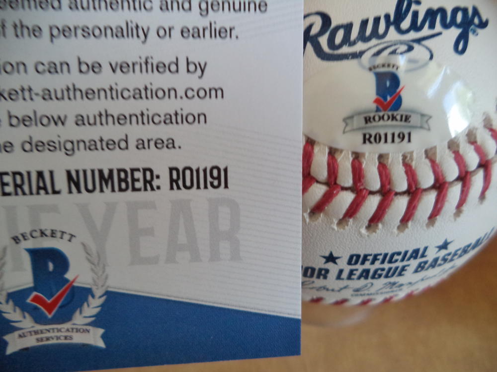 TONY SANTILLAN CINCINNATI REDS ROOKIE YEAR SIGNED M.L. BASEBALL BECKETT RO1191