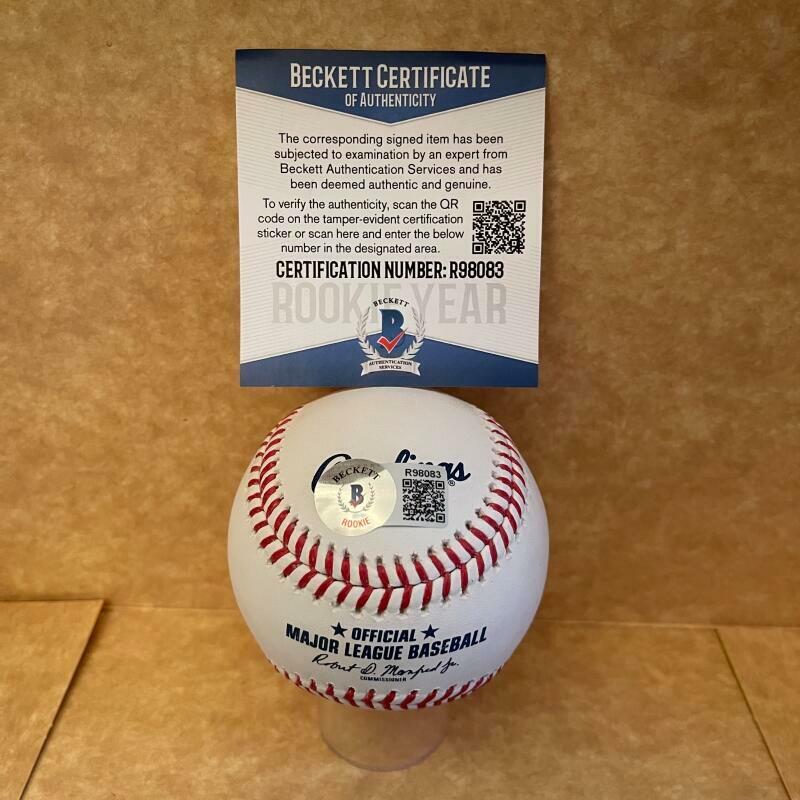 ROBERT PUASON OAKLAND A'S ROOKIE YEAR SIGNED M.L. BASEBALL BAS R98083