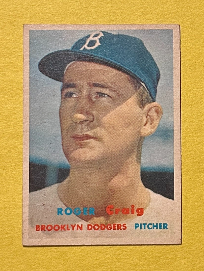 1957 TOPPS ROGER CRAIG #173 DODGERS