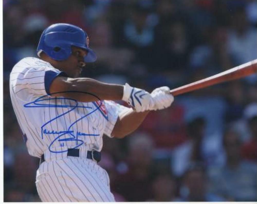 JACQUE JONES CHICAGO CUBS SIGNED AUTOGRAPHED 8X10 W/COA