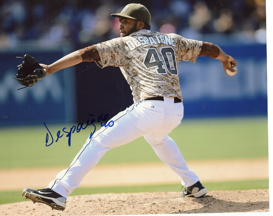 ODRISAMAR  DESPAIGNE    SAN DIEGO  PADRES  SIGNED AUTOGRAPHED  8X10  HORIZONTAL 