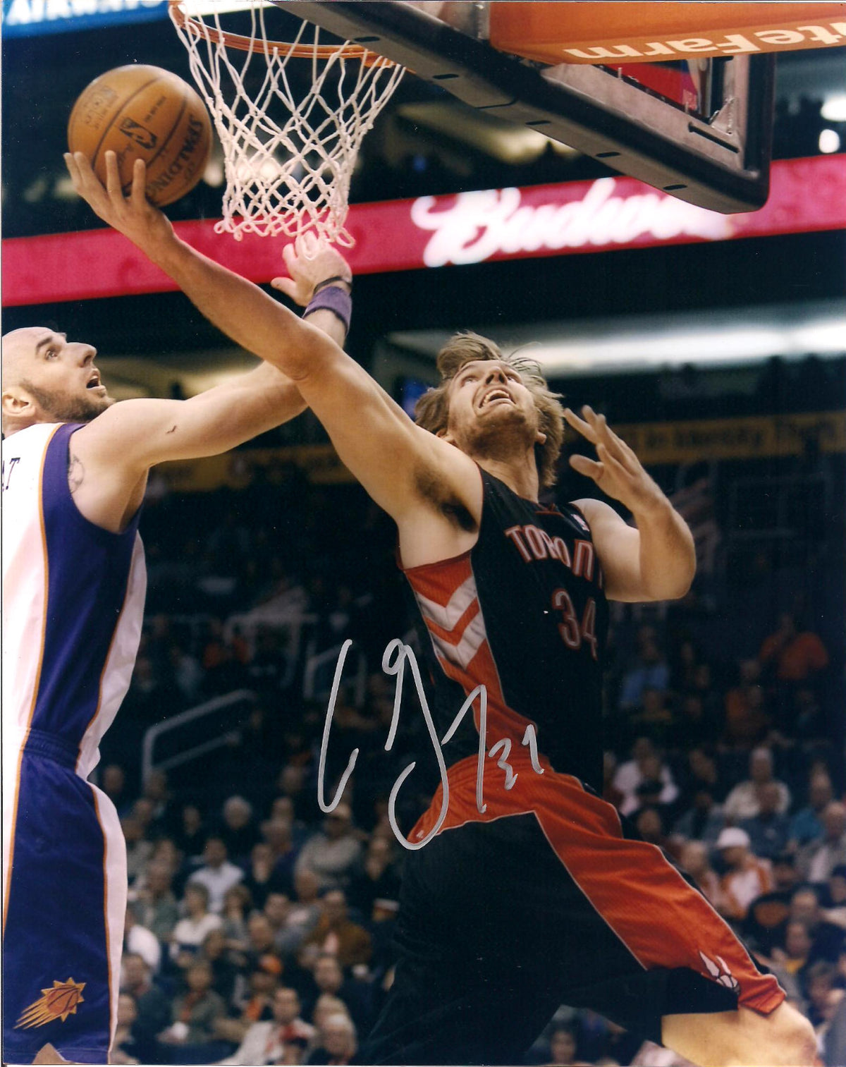 AARON GRAY TORONTO RAPTORS AUTOGRAPHED SIGNED 8X10 PHOTO W/COA