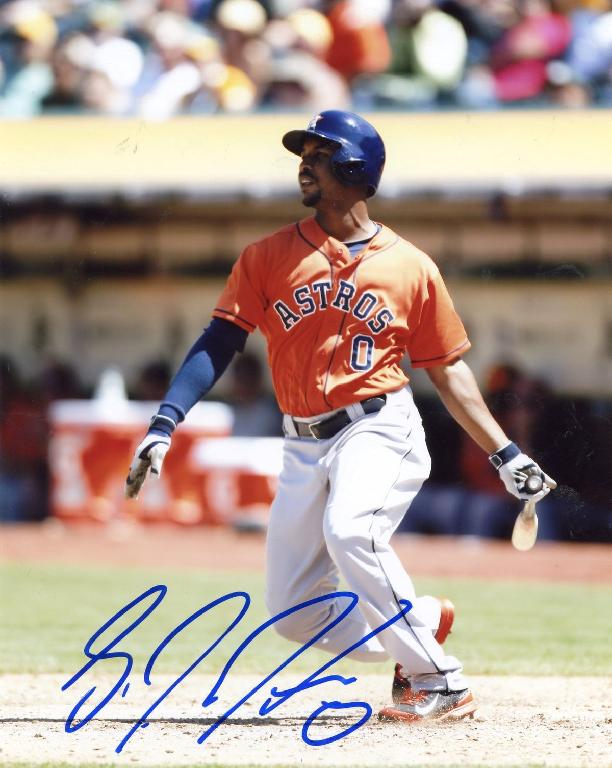 L.J.  HOES  HOUSTON   ASTROS  AUTOGRAPHED  SIGNED  8X10  PHOTO