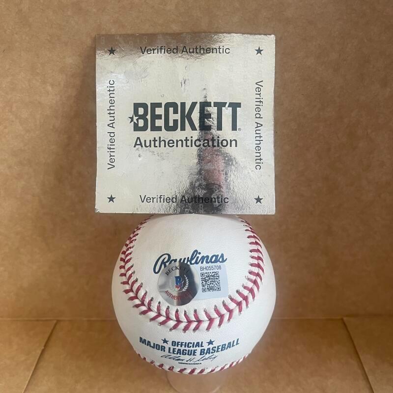 MELVIN MORA ORIOLES/METS SIGNED AUTOGRAPHED M.L. BASEBALL BAS AUTH