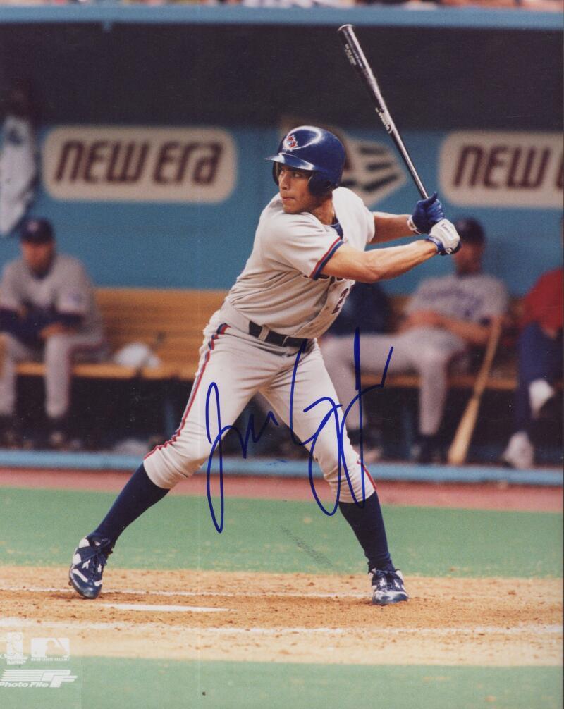 JOSE CRUZ JR BLUE JAYS SIGNED AUTOGRAPHED 8X10 PHOTO W/ COA