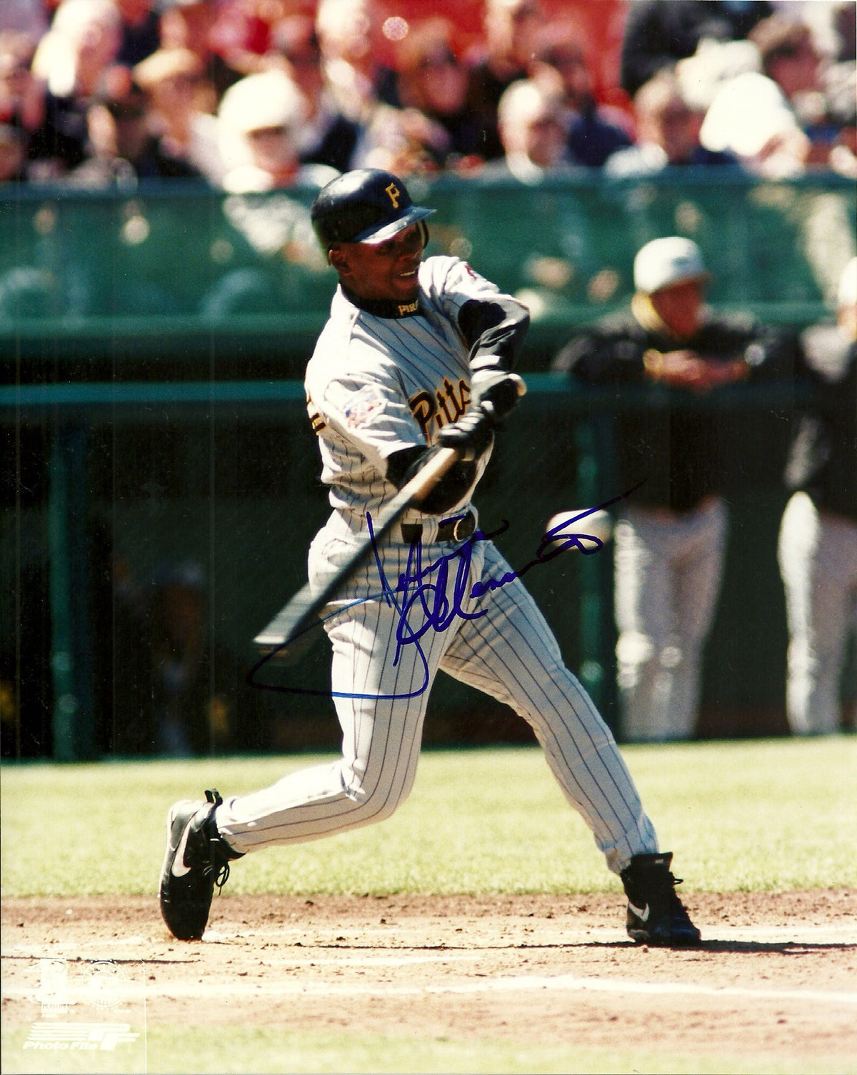 JERMAINE ALLENSWORTH PITTSBURGH PIRATES SIGNED AUTO 8x10 PHOTO W/COA ACTION