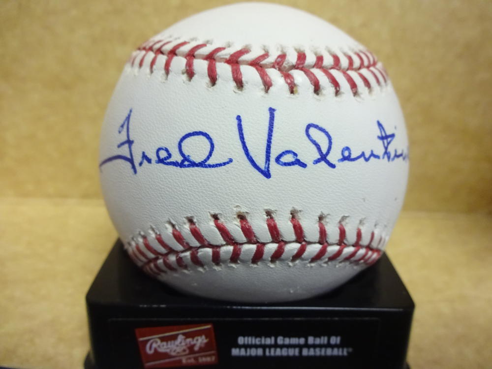 FRED VALENTINE SENATORS/ORIOLES SIGNED M.L. BASEBALL W/COA