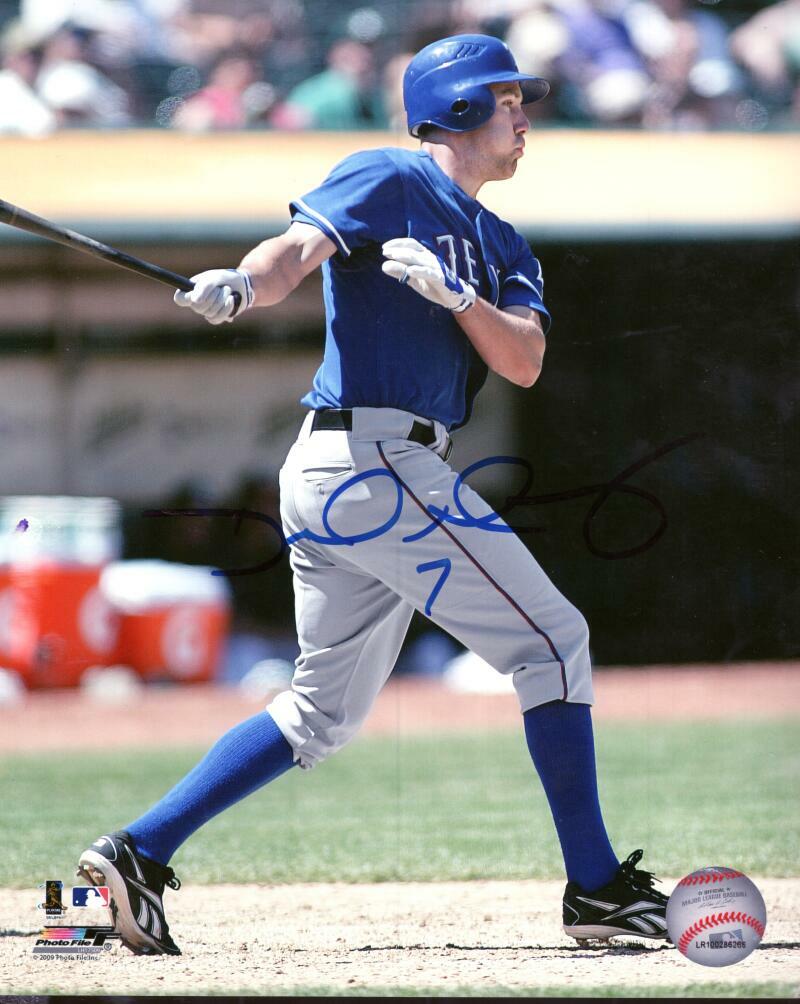 DAVID MURPHY TEXAS RANGERS SIGNED AUTOGRAPHED 8X10 PHOTO W/ COA