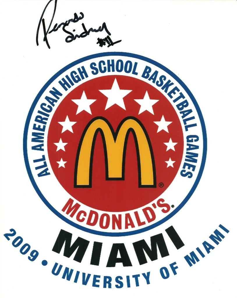 REYNARDO SIDNEY MISSISSIPPI STATE SIGNED AUTO 8x10 MCDONALDS