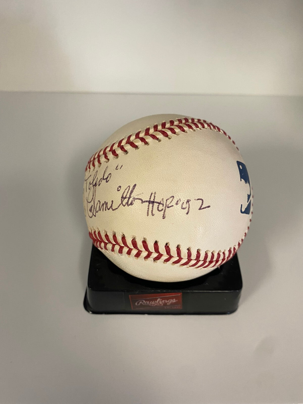 MILO HAMILTON "HOLY TOLEDO" HOF 92 SIGNED AUTOGRAPHED M.L. BASEBALL JSA AUTH