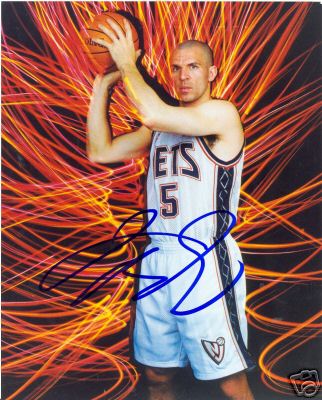 JASON KIDD NEW JERSEY NETS SIGNED 8X10 PHOTO W/COA